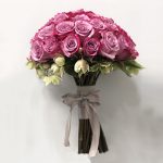 Purple Rose Bridal Bouquet