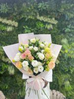 Double Color Eustoma Bouquet