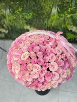 Romantic Affection-Rose-Flower Gift Basket - Image 3