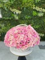 Romantic Affection-Rose-Flower Gift Basket - Image 4