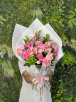 Pink Beauty Mix Flowers Grand Bouquet - Image 3