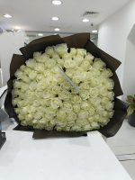 101 White Roses Bouquet - Image 2
