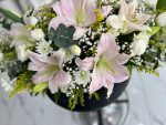Peaceful Pink Lilies & Mix Flowers Basket - Image 2