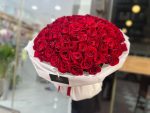 Fresh 101 Premium Red Roses Bouquet - Image 2