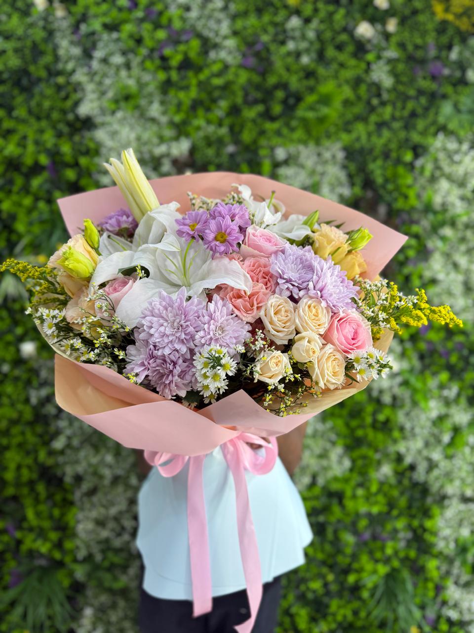 WhatsApp Image 2025-12-12 at 11.56.00 PM (4) Pastel Bloom Elegance Bouquet - Image 1