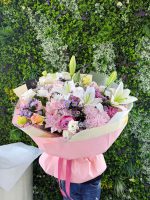 Blushing Lily Garden Bouquet - Image 2