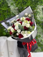 Scarlet & Ivory Harmony Bouquet - Image 2