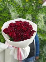 Midnight Crimson Roses Bouquet/30 Red Roses