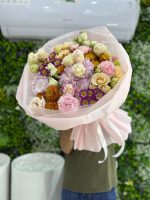 Blush Meadow Delight Bouquet /Mix Flowers - Image 4