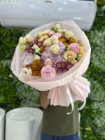 Blush Meadow Delight Bouquet /Mix Flowers - Image 2