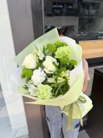 Lime Whisper Bouquet/Mix Flowers - Image 2