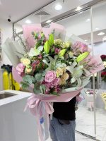 Blush Lily Elegance/Mix Flowers - Image 3