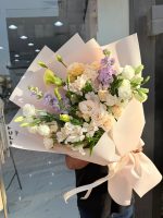 Peachy Lavender Grace Bouquet - Image 3