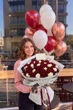 Crimson Elegance Bouquet - Image 2