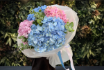 Blush & Blue Harmony Hydrangea Bouquet - Image 2