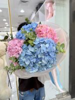Blush & Blue Harmony Hydrangea Bouquet